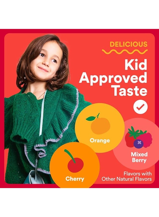 SmartyPants, Kids Organic, Multi & Omegas Gummies, Mixed Berry and Cherry, 120 Gummies - Image 5